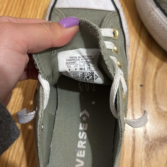 Converse platform low sneakers in green - Picture 5 of 5